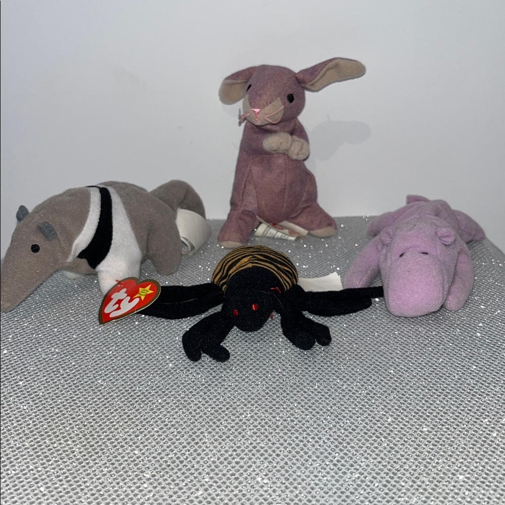 4x Ty Teenie Beanie Babies Plush